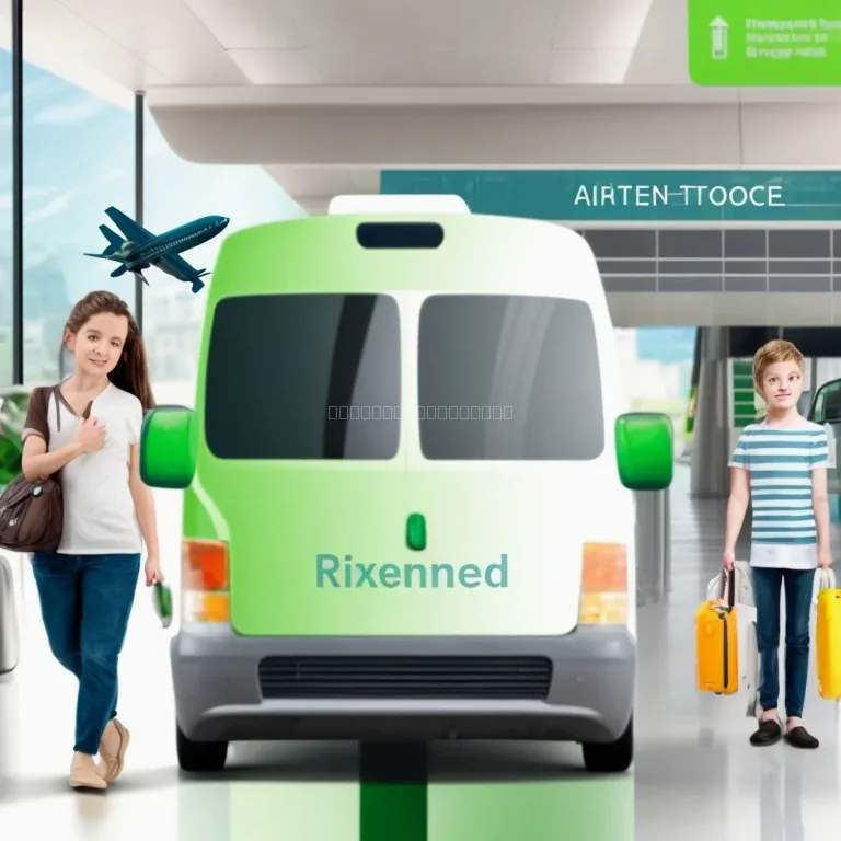 Fahrzeug vor Flughafenterminal